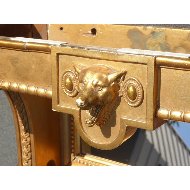 Decorative Antique French Provincial Wall Mantle Gold Shelf Bookcase W