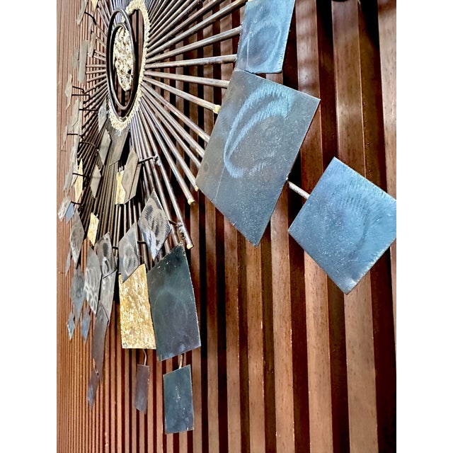 Large American Mid-Century Modern Metal Art Wall Sculpture by Curtis Jeré for Artisan House, 1960s For Sale - Image 9 of 18