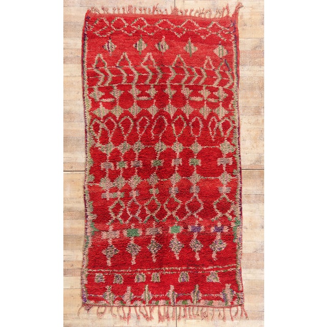 Vintage Boujad Moroccan Rug, 05'07 X 10'01 For Sale - Image 10 of 10