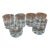 1980s Double Old Fashion Floating Bubble /Rock Glasses- Set of 6 For Sale