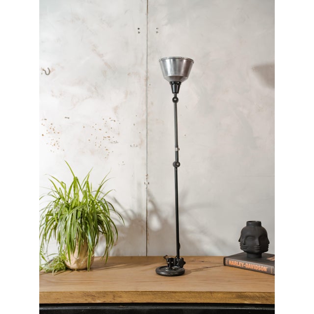Bauhaus 1950s R1 Black Desk Light from Midgard, 1950s For Sale - Image 9 of 15