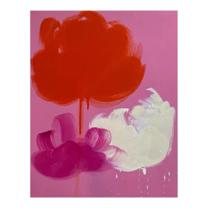 Contemporary Abstract Oil on Panel Painting "Ride or Die" by Anya Spielman
