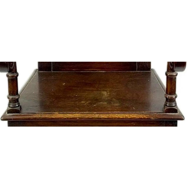 Brown Rare Museum-Quality 17th C. Charles II English Oak Yorkshire Wainscot Armchair – Dated 1670 For Sale - Image 8 of 13