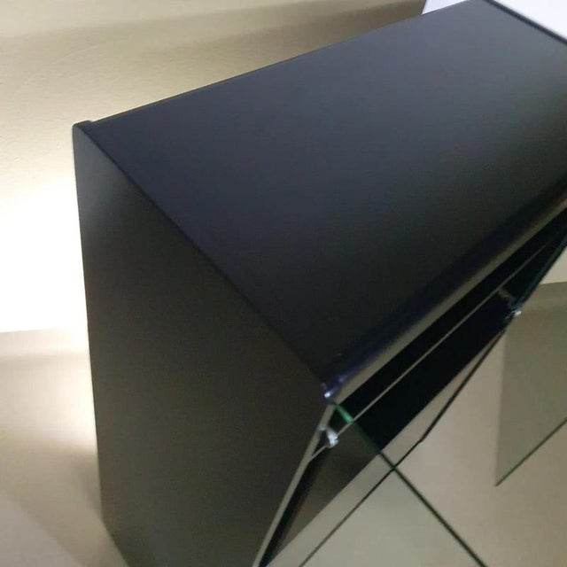 Glass Model Linearsystem Display Cabinet by Rodolfo Bonetto for Bellato Italy, 1960s For Sale - Image 3 of 8