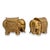 Gold Royal Gold Elephant Bookends, Set of 2 For Sale - Image 8 of 8