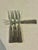 1970s Vintage Silea French Style Silver Plate Tassel Charcuterie & Cocktail Forks – Set of 4 For Sale - Image 5 of 8