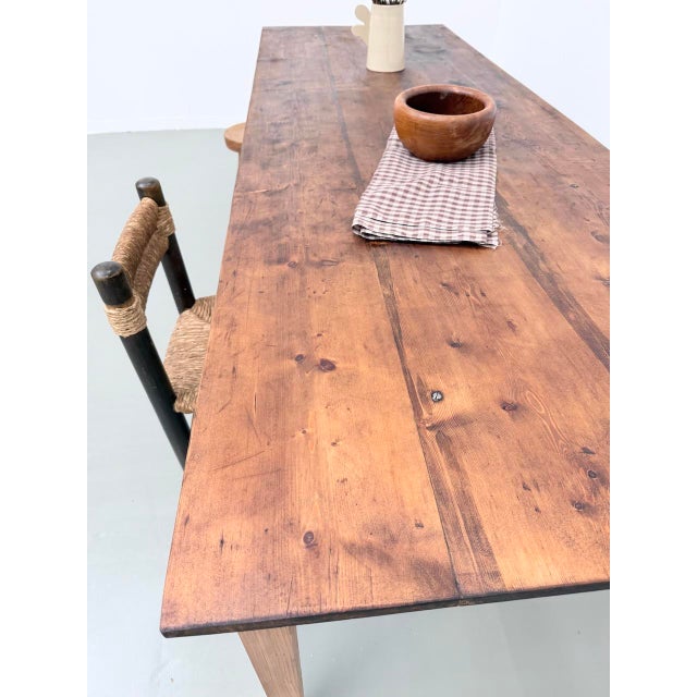 Vintage Farmhouse Table in Pine, 1950s For Sale - Image 17 of 18