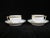 Art Nouveau Mid 20th Century Limoges a Raynaud Marie Antoinette White Gilt Footed Cup & Saucer - Set of 4 For Sale - Image 3 of 8