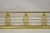 Gold Antique Victorian Brass Scroll Accented 58" Fireplace Hearth Fender Surround For Sale - Image 8 of 12
