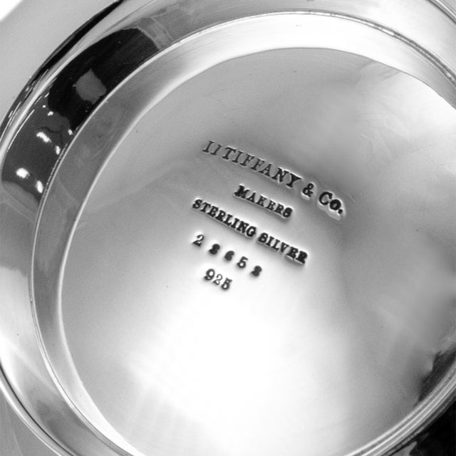 Modern Tiffany & Co. 925 Sterling Silver Nut Candy Bowl For Sale - Image 3 of 4