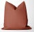 Modern Dark Orange Wool Throw Pillow For Sale - Image 3 of 3