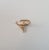 Contemporary Baguette Diamond Cross Ring .20cttw 14K Yellow Gold, Size 7 For Sale - Image 3 of 4