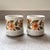 Japanese 1970s Orange and Green Capri Stoneware Mugs, Made in Japan- Set of 2 For Sale - Image 3 of 18