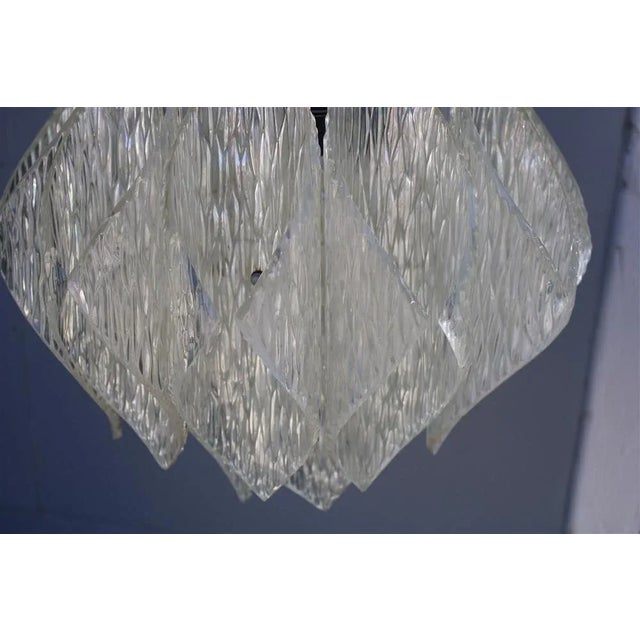 Italian Acrylic Glass Ceiling Light, 1970s For Sale - Image 9 of 12