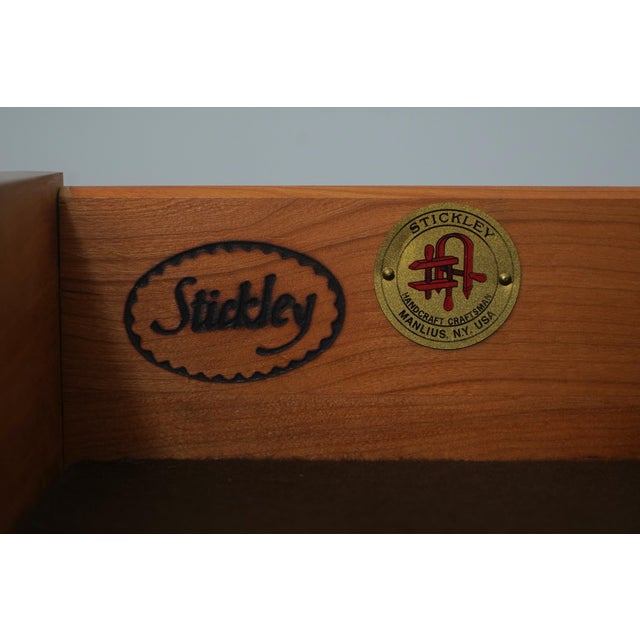 Stickley Cherry Mission Inlaid Fold Top Bar Cabinet For Sale - Image 17 of 18