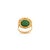 Malachite Diamond Contemporary Cocktail Ring Size 6 for Women in 14k Gold For Sale In New York - Image 6 of 9