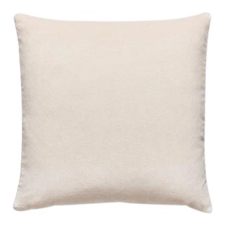 The House of Scalamandré Torino Velvet Pillow, Buttercream For Sale