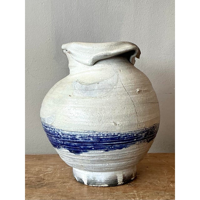 Late 20th Century Vintage Boho Moonlight Studio Pottery Vase For Sale - Image 5 of 9
