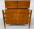 Striking 1960s Swedish Modern bedroom set designed by William Hinn, showcasing exceptional sculptural craftsmanship and...