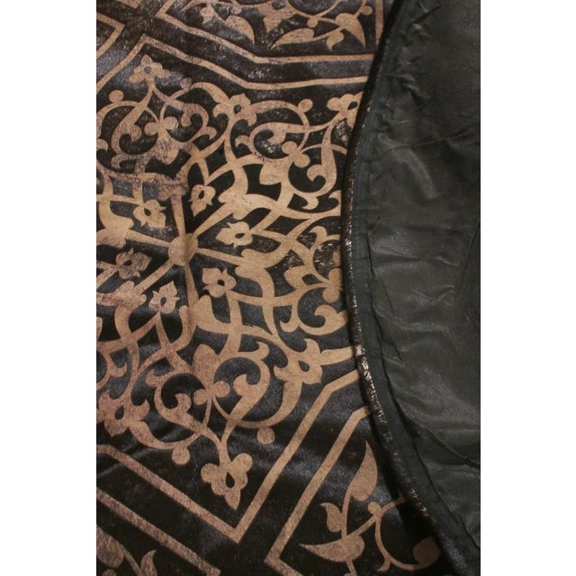 2010s Rug & Kilim’s Contemporary Cowhide Geometric Rug in Brown and Black Tones For Sale - Image 5 of 5