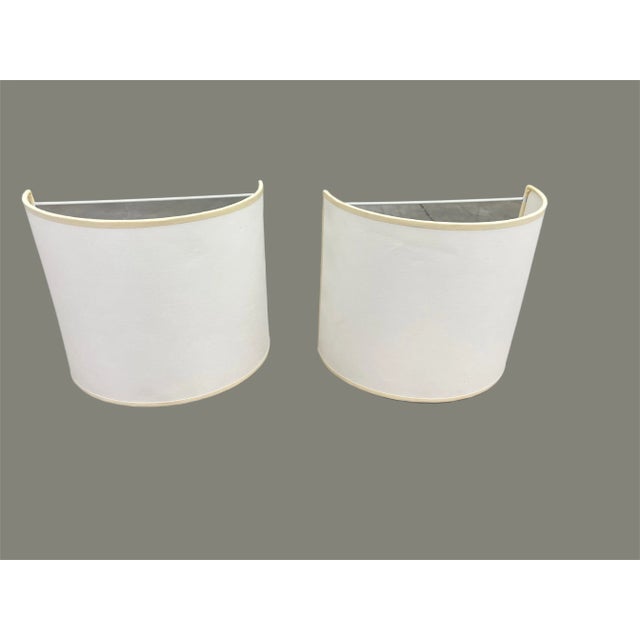 Vaughn “Aimens” Wall Sconces With Shades - A Pair. For Sale - Image 11 of 11