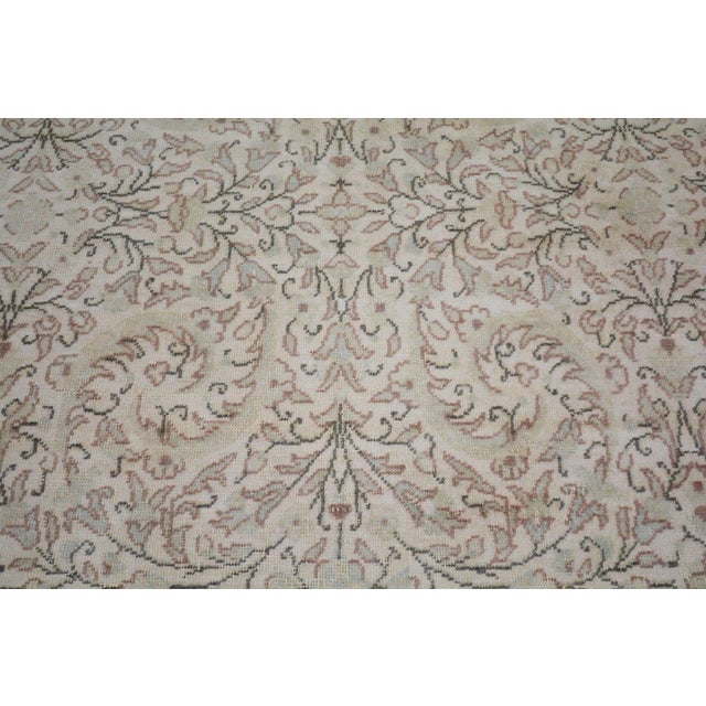 1950s Vintage Turkish Anatolian Hand Knotted Wool Rug, 4'3''x7' For Sale - Image 5 of 6