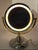 Vintage Brass & Chrome Lighted Makeup Mirror, Serial# on the underside. Designer vintage About A beautifully designed...