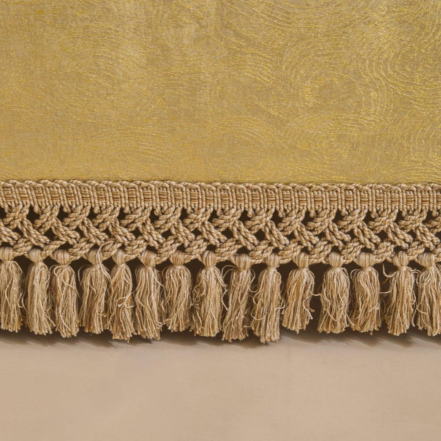 Textile 20th Century Italian Yellow Tufted Club Armchair - 2 Available For Sale - Image 7 of 11