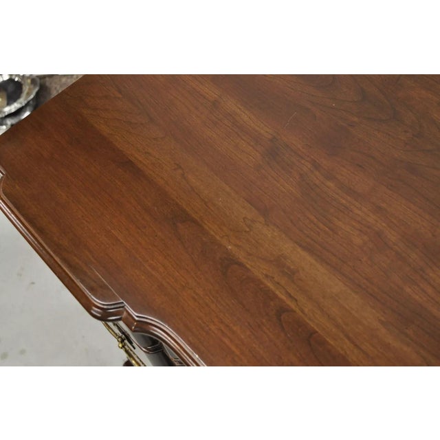 Ethan Allen Georgian Court Cherry Wood 4 Drawer Bachelor Chest of