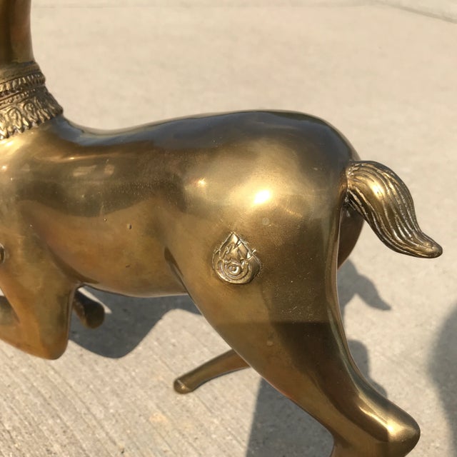 1970s 1970s Brass Deer by Sarreid Ltd. For Sale - Image 5 of 8