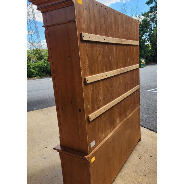 Ethan Allen Massive Hardwood Bookshelf Wall Unit For Sale In Washington DC - Image 6 of 8