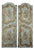 19th Century French Louis XV Rococo Doors With Distressed Wood Finish For Sale