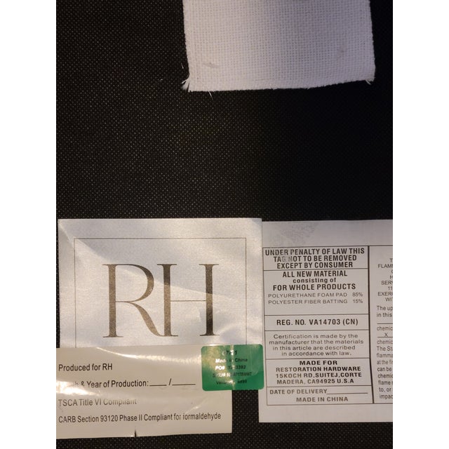 Restoration Hardware Emery Barrelback Slope Arm Chair For Sale - Image 9 of 9