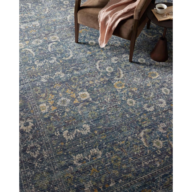 Jean Stoffer x Loloi Bradbury Ocean / Gold 2'-6" x 12'-0" Runner Rug For Sale In Dallas - Image 6 of 8