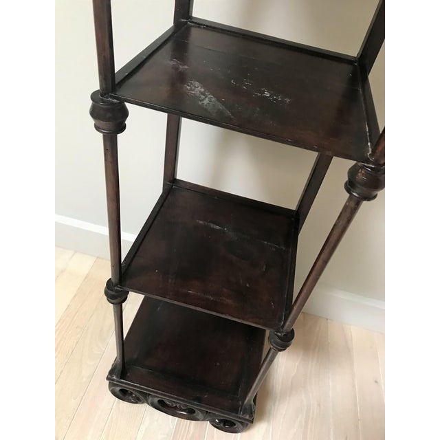 Wood Pagoda-Style Etagere For Sale - Image 7 of 8