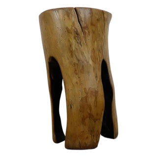 1950s Stool Made in Solid Wood For Sale