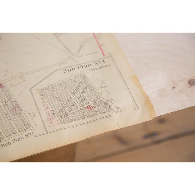 Farmhouse Vintage Hopkins Map of Yorktown Heights For Sale - Image 3 of 7