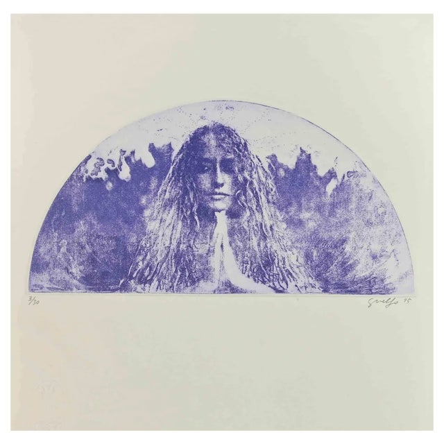 Guelfo Bianchini, In a Dream, Etching, 1995 For Sale