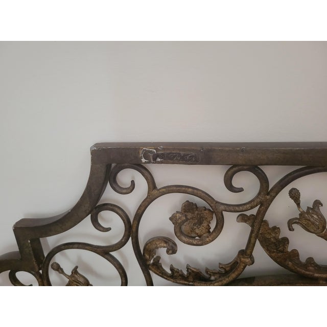 Maitland - Smith Maitland-Smith Monumental Gilt Iron Oval Mirror – 47" X 32" For Sale - Image 4 of 9