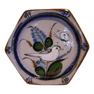 1990s Ken Edwards Tonala Mexican Pottery Dish