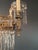 1930s Art Deco Crystal Chandelier Silver Serpentine Form Restored Antique Brass For Sale - Image 14 of 16