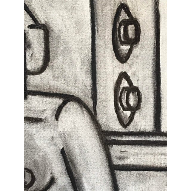 Paper 1940s Figurative Charcoal Drawing "Nude in Class" Uc Berkeley John Bowers For Sale - Image 7 of 8