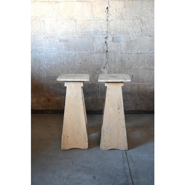 French Country French Country Style Plant Stands, a Pair For Sale - Image 3 of 6