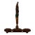 Late 19th Century Rustic Folk Art Carved Wall Hanging Deer Stag Towel Rack Lodge Cabin For Sale