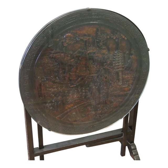 Metamorphic Fire Screen or Coffee Table, 1920s For Sale