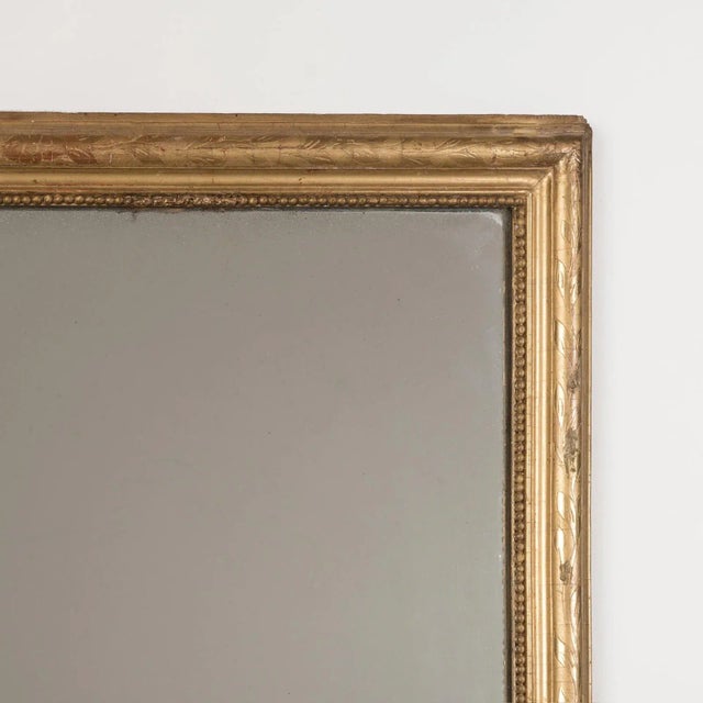 19th Century Rectangular Flower and Leaf Mirror For Sale - Image 5 of 9
