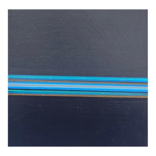 Blues Abstract Acrylic Painting For Sale