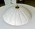 Metal Directoire-Style French Pleated Alabaster Bowl Flush Mount Ceiling Light For Sale - Image 7 of 17