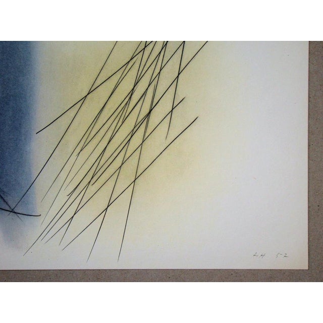 After Hans Hartung, Pastel P.1957-31, 1961, Offset Lithograph For Sale - Image 4 of 11