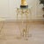 Round Side Table with Glass and Metal Frame For Sale - Image 9 of 10